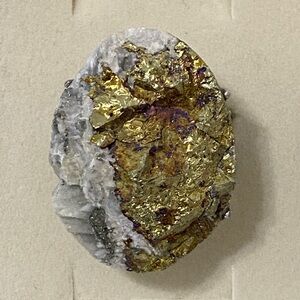 Gold and Silver Mineral Specimen pyrite